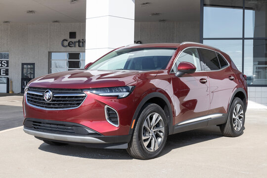 Buick Encore SUV display. Buick offers the Encore with Amazon Alexa, Apple CarPlay and Android Auto built in.