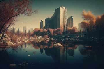 Fototapeta premium The Majestic Capital: A Landscape of Beijing
