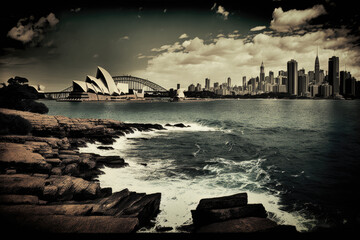 Fototapeta premium The Radiant Harbor City: A Landscape of Sydney