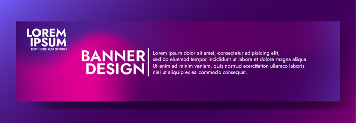 Purple Blue Gradient Blur Banner Template. Modern background design. fluid background. liquid color.Fit for website, banners, wallpapers, brochure, posters