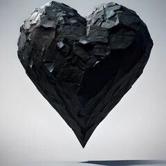 Pedra em forma de coração 2 - obrazy, fototapety, plakaty