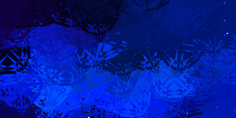 Light Pink, Blue vector texture with random triangles.