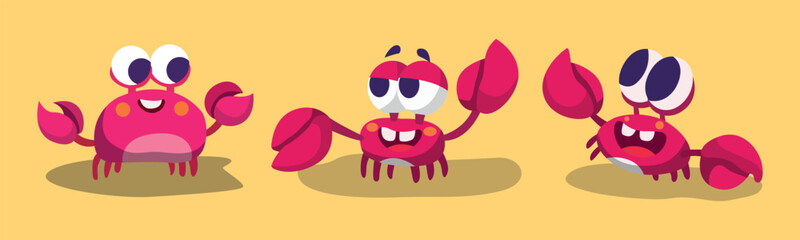 cartoon cute crab
