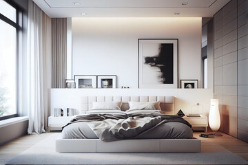 Minimalist Master Bedroom often features a neutral color palette