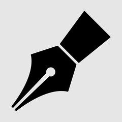 Fountain Pen flat vector icon. trendy style illustration on white background