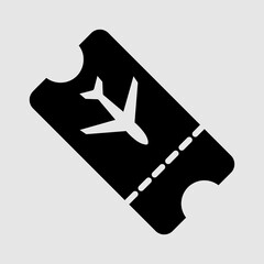 Ticket flat vector icon. trendy style illustration on white background