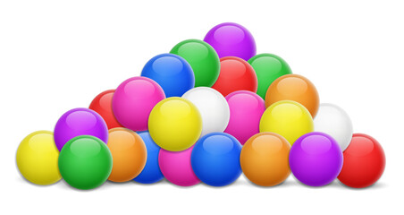 colored chewing gum pills mockup isolated 3d Illustration