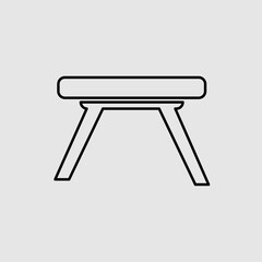 Camping table Icon Vector. trendy style illustration on white background 
