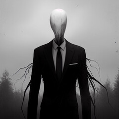 slenderman Scary Stories Creepypastas horror, generative AI