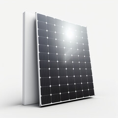 solar panel on white background