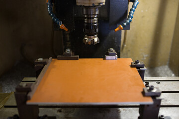 Parts processing at machining center