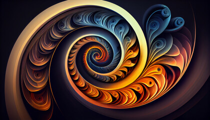 Abstract fractal background, 