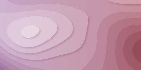 Luxury pink papercut background. Abstract realistic papercut decoration textured with wavy gold lines and halftone layers. 3d topography relief. Carving art pink paper cut background.