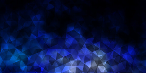 Dark Pink, Blue vector template with crystals, triangles.