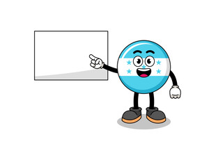 honduras flag illustration doing a presentation