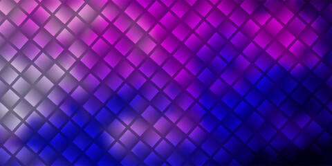 Light Pink, Blue vector texture in rectangular style.