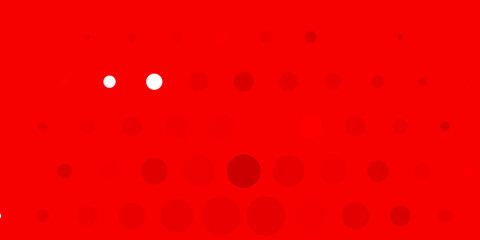 Light Red vector layout with circles.