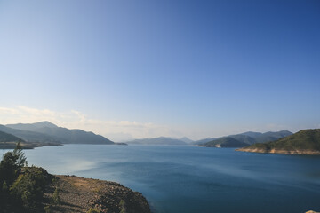 Fototapeta premium 19 Nov 2022 Hiking at the East Dam of High Island Reservoir