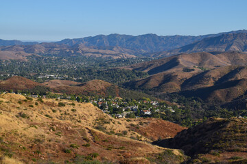 View of Oak Park from China Flat Trail, Ventura County 