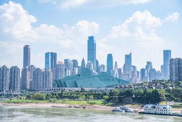 Fototapeta premium China Chongqing urban architectural scenery