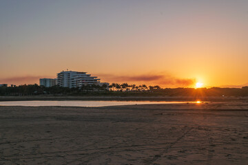 Sunrise in Nuevo Vallarta's beach
