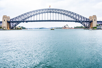 Australian Landmark the iconic Sydney Harbour Bridge in 2023.