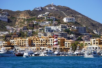 Fototapeta na wymiar The Marina at Cabo San Lucas, Mexico