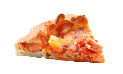 Slice of pizza on transparent png