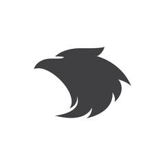 set of eagle head logo vector icon illustration