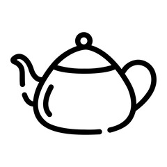 Obraz premium teapot line icon