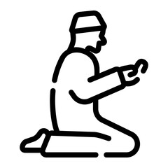 tarawih line icon