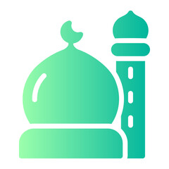 mosque gradient icon