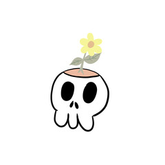 Naklejka premium skull and crossbones