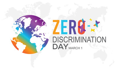 Zero Discrimination Day Vector Illustration. Suitable for Greeting Card, Poster and Banner.