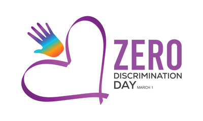 Zero Discrimination Day Vector Illustration. Suitable for Greeting Card, Poster and Banner.