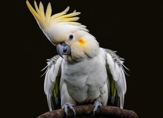 cockatoo isolated background
