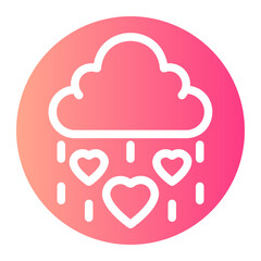 falling in love gradient icon