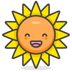sun cartoon character