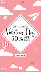 abstract background valentine's day for sale, banner, flyer, ads, commercial use
