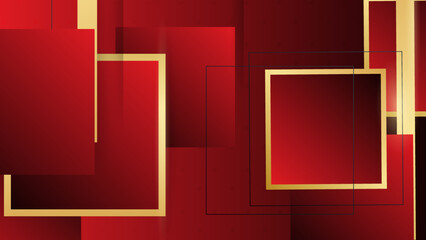 Luxury red gold background