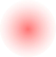 blurred red circle