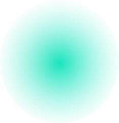 blurred green circle