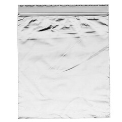 Wrinkled plastic wrap with zipper texture on a black background wallpaper. Royalty high-quality free stock photo image of realistic plastic wrap for overlay. Wrinkled plastic surface