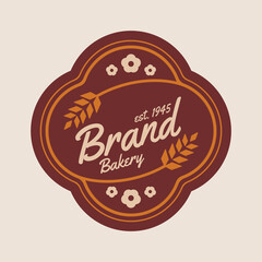 Vintage Classic Bakery or Bread Shop Logo