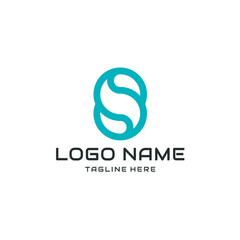 simple letter S logo design template elements