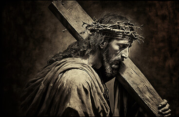 Obraz Jezus Chrystus niosący krzyż