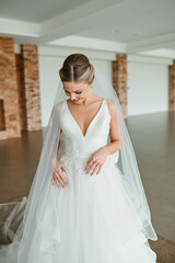 Fototapeta premium Bride day and bouquet flowers