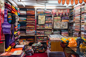 Saree Shop in India, the traditional clothes for tourist
