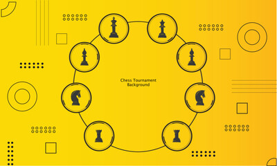 Fototapeta na wymiar chess and chess tournament background illustration