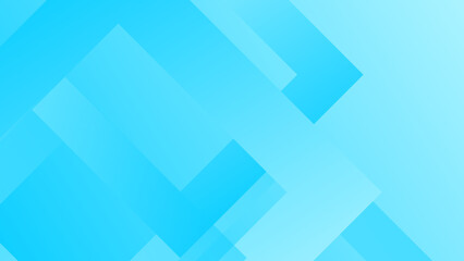 Rectangles shape of different sizes and shades of blue. Simple geometric background. Vector illustration.